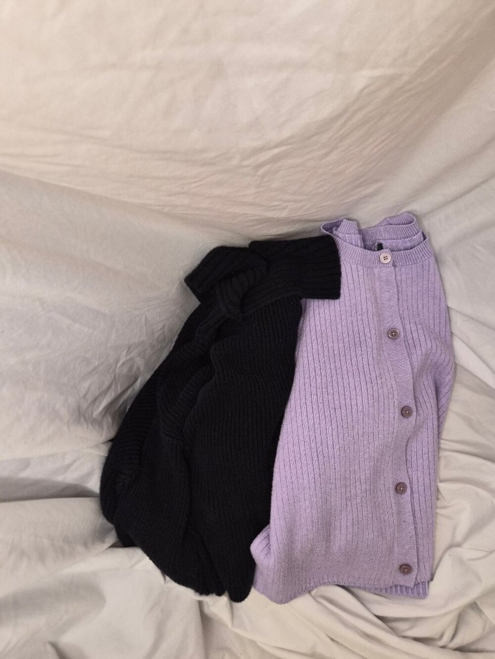 Wild Fable Sweater Bundle Set Black and Lavender Lot of 2 Size XS